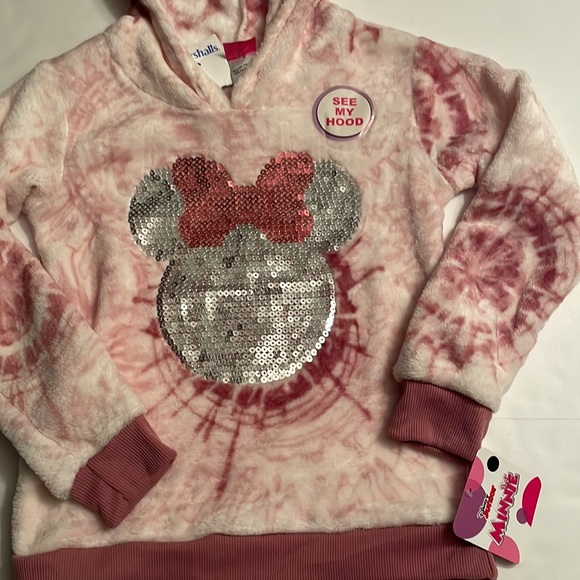 Disney Junior Minnie girl set of hoodie pullover and leggings. Size 6 - Picture 13 of 16